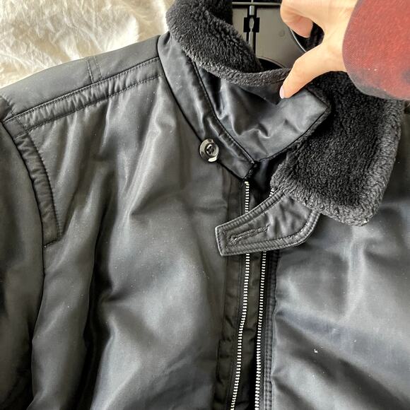 Ralph Lauren Polo Jeans Company Short Bomber with Sherpa Collar - XL - Picture 13 of 14